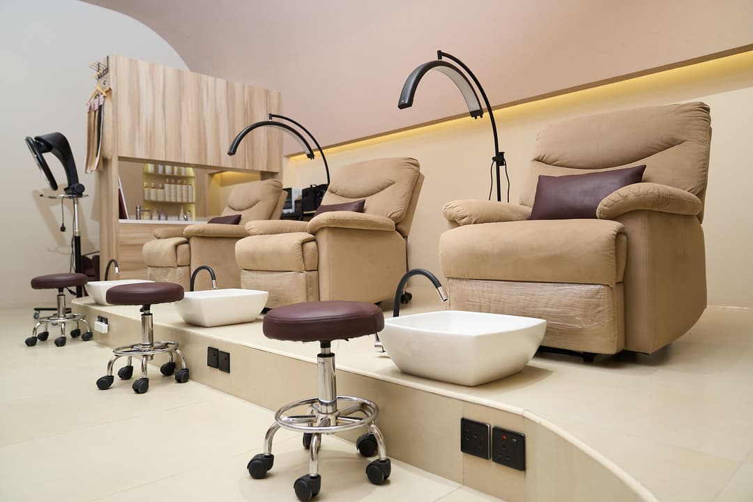 The pedicure lounge at Simplice