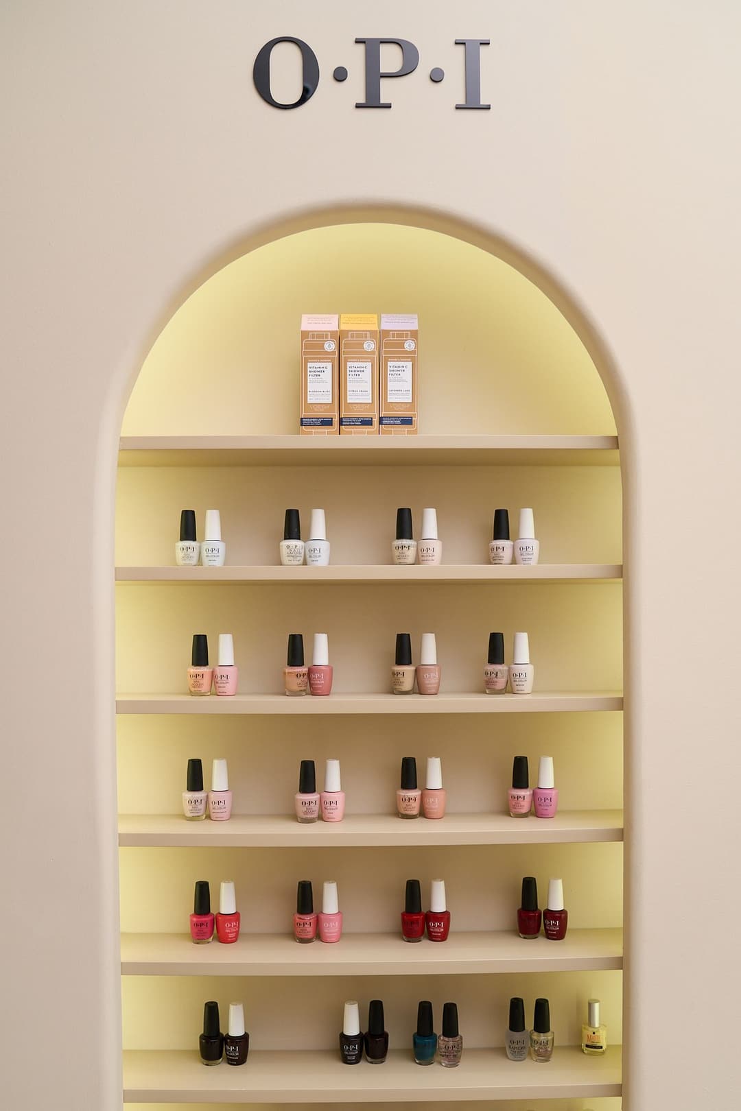 OPI arch niche, Simplice Beauty Lounge, Ras Al Khaimah