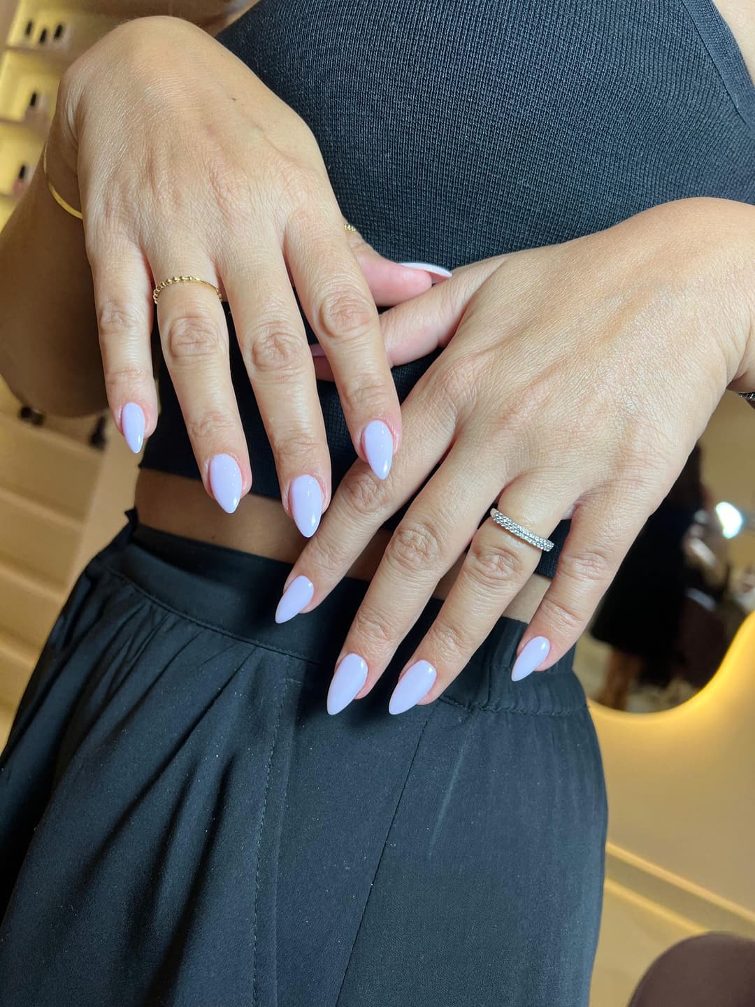 Lilac almond nails, Simplice Beauty Lounge, Ras Al Khaimah