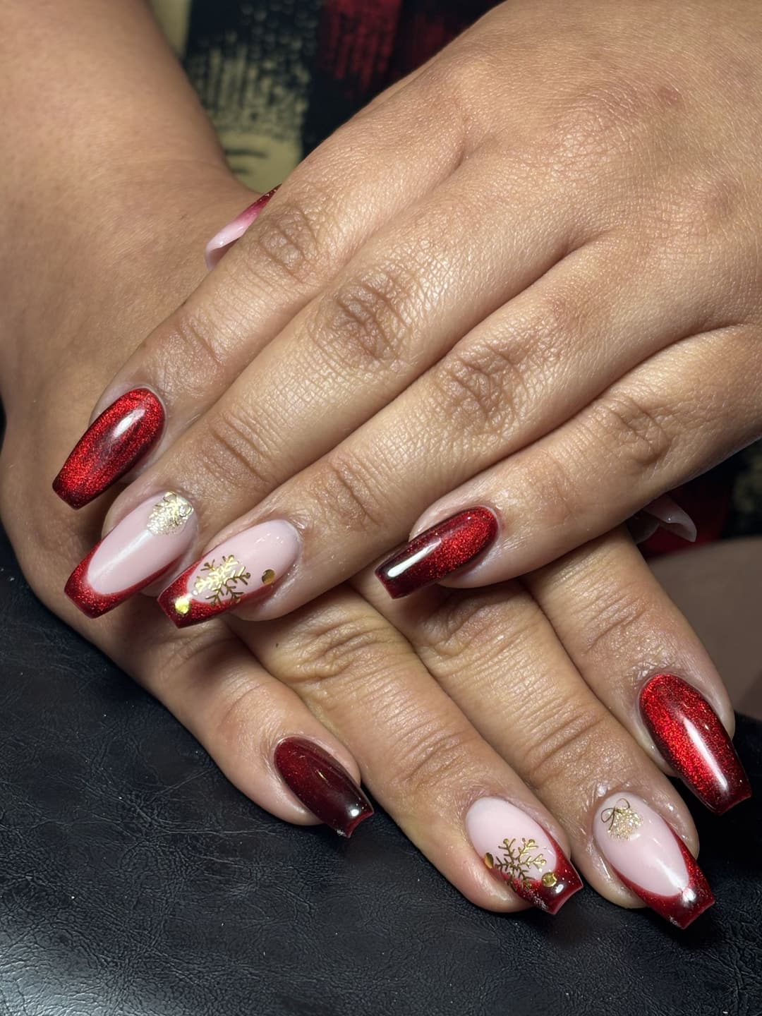 Red chrome French, Simplice Beauty Lounge, Ras Al Khaimah