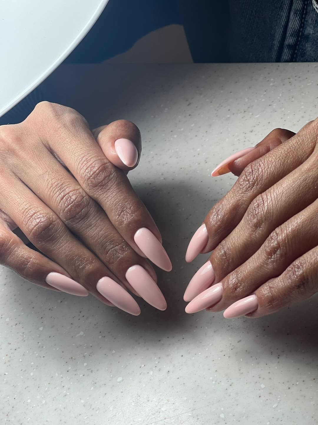 Nude almond manicure, Simplice Beauty Lounge, Ras Al Khaimah